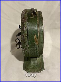 1920 Antique Green Ingraham Ward's Old Reliable 8 day Alarm Clock-Runs Strong