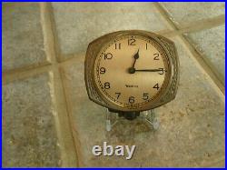 1920's 1930's Antique Westclox Art Deco Auto Clock Untested Dash Mount