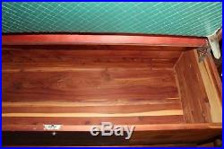 1920's ROOS SWEETHEART RED CEDAR CHEST ART DECO WATERFALL CHEST & CLOCK