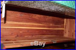 1920's ROOS SWEETHEART RED CEDAR CHEST ART DECO WATERFALL CHEST & CLOCK