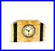 1920’s Vintage Miniature French Marble Case Art Deco Clock with Second Hand Dial