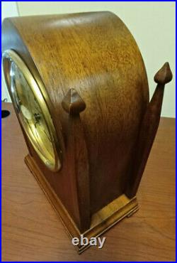 1920's Warren Telechron Clock #602 Castleton Mahogany Case Great Condition
