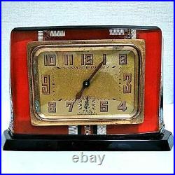 1920S 1930S Vintage Art Deco Table Clock made in France