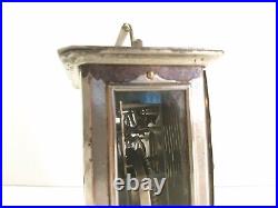 1920s Antique Carriage Alarm Clock With Glass Sides JUNGHANS Germany Working