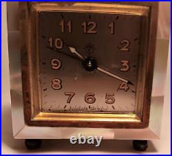 1920s MOTHER OF PEARL junghans travel alarm clock vtg art deco seashell germany