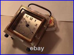 1920s MOTHER OF PEARL junghans travel alarm clock vtg art deco seashell germany