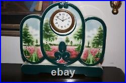 1920s Minerva Porcelain Clock Art Deco 12