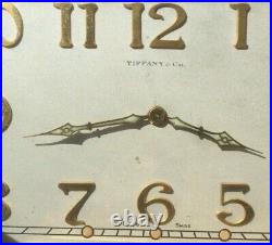 1920s Tiffany & Co Clock Swiss Brass Art Deco Eight Day Antique Working Well
