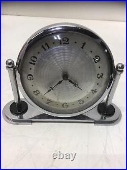 1930's Era Art Deco Table Clock The Lux Clock Mfg. Co. Waterbury Conn. Working