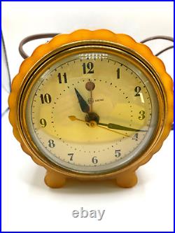 1930's GE Catalin Alarm Clock Model # 7H80 Julep