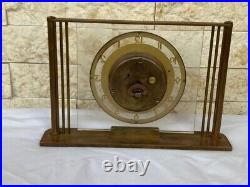 1930s MAUTHE KIENZLE Art deco clock Überreicht do FARBWERKE HOECHST TABLE ANTIQU