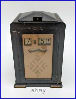 1930s Telechron Minitmaster Cyclometer Electric Clock GE #8B01 Bakelite RUNS