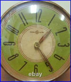 1940 GE/Telechron #5H66 Overseer Clock. Art Deco. Brass Case and Base