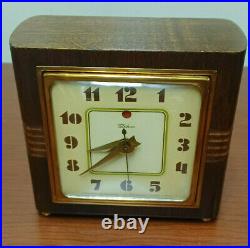 1940's Telechron #3H89 Bancroft Desk Clock Designed by Leo Ivan Bruce