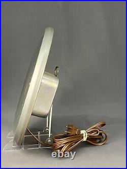 1950's Art Deco 13 Wall Clock Standard Electric Time Co. Works Great