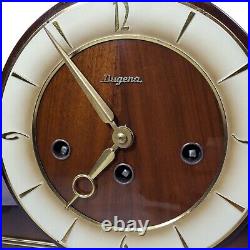 1961 Dugena Chime Mantel Clock FHS Germany Movement # 340-020 for Restoration