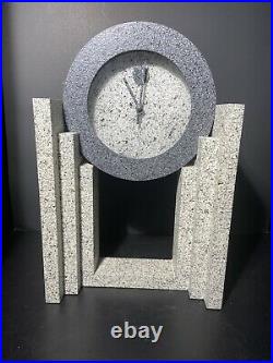 1980s Art Deco Revival Empire Art Products Mantle Clock