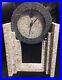 1980s Art Deco Revival Mantle Clock Empire Art Products Memphis Milano Style