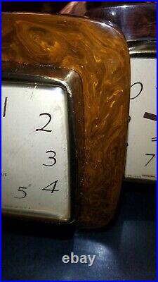 2 Art deco bakelite catalin clock