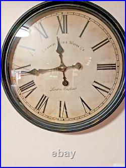 2 Vintage 1952 & 1970s Jefferson Golden Hour Mystery Clock 580-101 Great Working