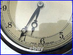 4/6 Art Deco Uhr 8 Tage Tischuhr englisch Mid-Century ABEC Großbritannien 1935