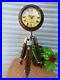 5 inch Table Clock Wooden Table Clock with Adjustable Tripod Stand Heavy Quality