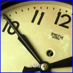 A Beautiful Art Deco Smiths Sectric Bakelite Wall Clock In Full Working Order
