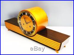 A Dream Beautiful Later Art Deco Junghans Chiming Mantel Clock From 50´s