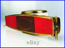 A Dream In Red Later Art Deco Junghans Chiming Mantel Clock From 50´s Resonanz