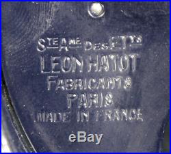 A RARE art deco CLOCK ATO LEON HATOT BAKELITE GLASS 1930s