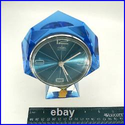 AHS mega-quartz Clock handcut Imperlux lead crystal german democratic republic