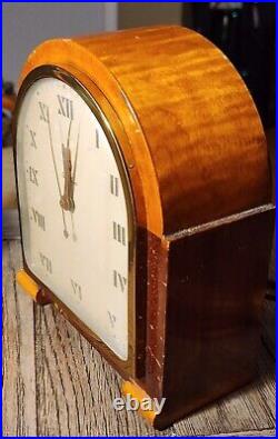 ALL ORIGINAL WORKING EARLY 1930s WARREN TELECHRON #5F51 ART DECO MANTLE CLOCK