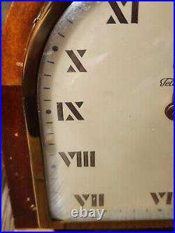 ALL ORIGINAL WORKING EARLY 1930s WARREN TELECHRON #5F51 ART DECO MANTLE CLOCK