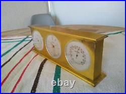 ANGELUS OFFICE PENDULUM BAROMETER THERMOMETER Art Deco clock Pendulum