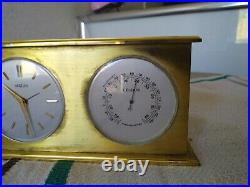 ANGELUS OFFICE PENDULUM BAROMETER THERMOMETER Art Deco clock Pendulum