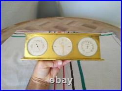 ANGELUS OFFICE PENDULUM BAROMETER THERMOMETER Art Deco clock Pendulum