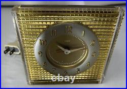 API Model #100 Lucite Alarm Clock (Allied Precision Industries) Runs-Keeps Time