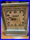 ART DECO 1930’s Vintage Neon Clock by Hammond With Ad Space On The Bottom