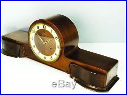ART DECO CHIMING MANTEL CLOCK FROM JUNGHANS WITH PENDULUM