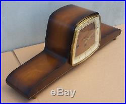 ART DECO DESIGN CHIMING MANTEL CLOCK FROM HERMLE Germany