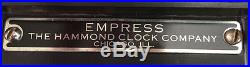 Art Deco Hammond Empress Blue Mirror Clock