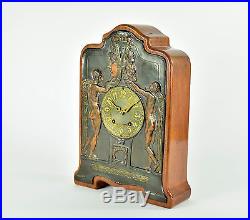 ART DECO LENZKIRCH Tischuhr Uhr pendule vintage table clock antike Kaminuhr