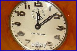 Art Deco Seth Thomas Catalin Bakelite Alarm Clock Rd 1931