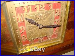 ATO Leon Hatot Art Deco Mantel Clock in working conditions