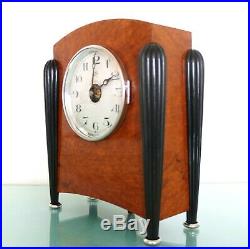 ATO Mantel Clock SUE ET MARE Antique Leon Hatot Electric PILLAR VERY RARE French
