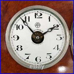 ATO Mantel Clock SUE ET MARE Antique Leon Hatot Electric PILLAR VERY RARE French