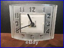 ATo Leon Hatot Art Deco TOULOUSE Clock 1920s Antique French