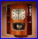 An Art Deco Westminster Girod Carillon Walnut and Fruit Wood Wall Clock French c
