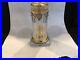 An Hour Lavigne and Baccarat Gilt-Metal and Glass Column annular Clock 9 1/2 hi