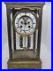 Antique 1800’s S. MARTI French Victorian Brass & Glass Crystal Regulator Clock